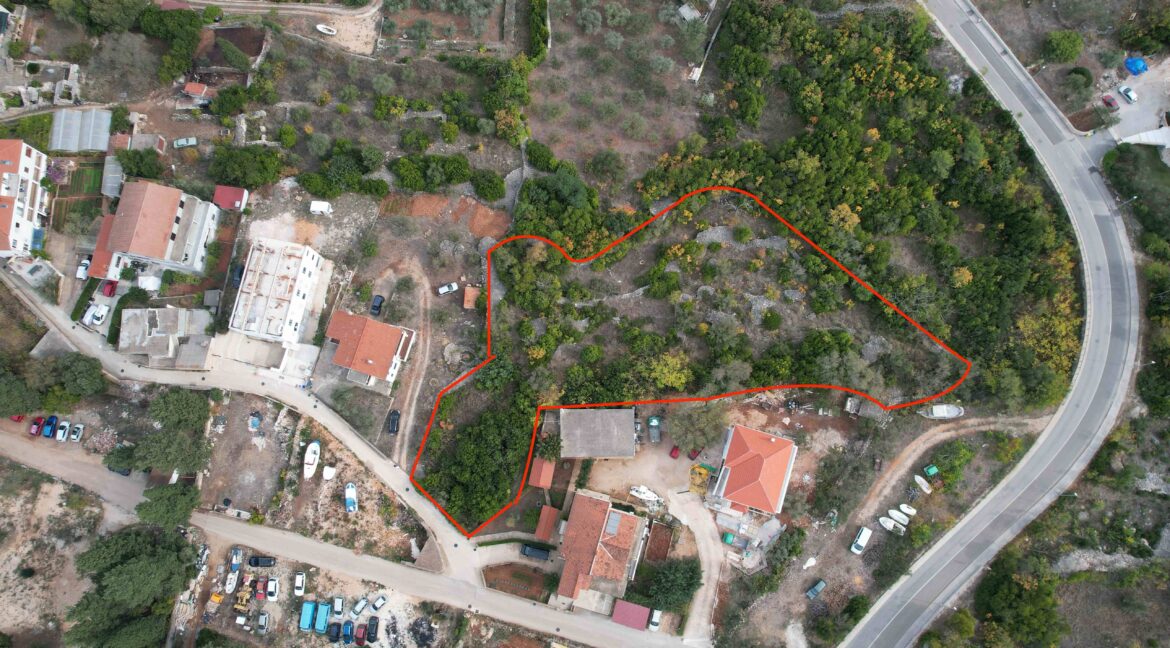 Investment Land Hvar – Stari Grad Mixed-Use Plot Aerial View
