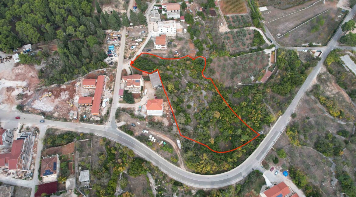 Investment Land Hvar – Aerial Overview Near Town Centre